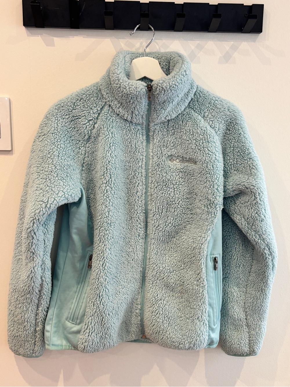 Columbia Pale Blue Sherpa Fleece Jacket